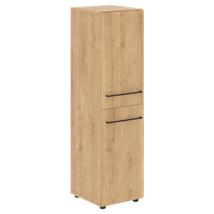 Шкаф с глухими дверьми средний LOFTIS Дуб Бофорд LMC LMC 40.4 (400х430х1517) в Перми - изображение