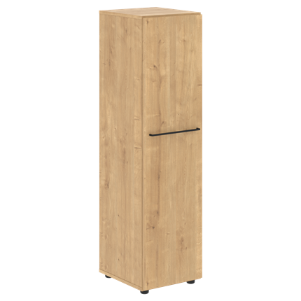 Шкаф с глухой дверью узкий средний LOFTIS Дуб Бофорд LMC 40.1 (400х430х1517) в Перми - изображение