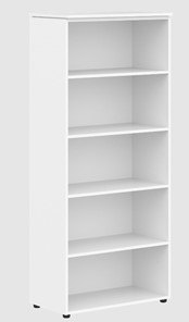 Шкаф колонка  с короткими глухими дверьми MORRIS  Дуб Базель/Белый MHC 85.4 (854х423х1956) в Перми - предосмотр 2