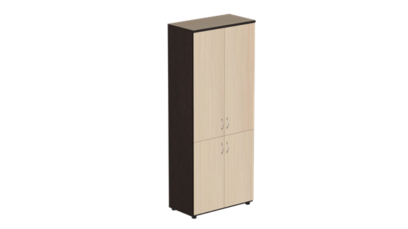 Шкаф высокий Референт Р.Ш-2Д, 4 двери, венге/дуб в Перми - изображение