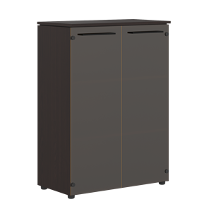 Шкаф средний MORRIS Дуб Базель/Венге Магия MMC 85.2 (854x423x1188) в Перми