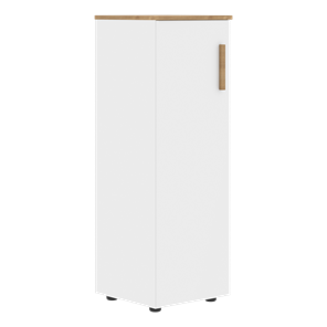 Средний шкаф колонна с глухой дверью левой FORTA Белый-Дуб Гамильтон  FMC 40.1 (L) (399х404х801) в Чайковском