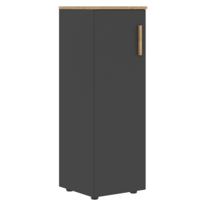 Средний шкаф колонна с левой дверью FORTA Графит-Дуб Гамильтон   FMC 40.1 (L) (399х404х801) в Перми