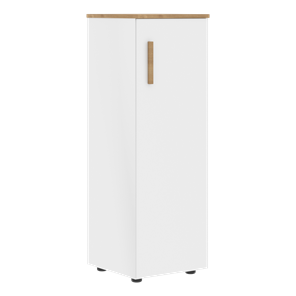 Шкаф колонна средний с правой дверью FORTA Белый-Дуб Гамильтон  FMC 40.1 (R) (399х404х801) в Березниках