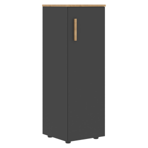 Шкаф колонна средний с правой дверью FORTA Графит-Дуб Гамильтон   FMC 40.1 (R) (399х404х801) в Чайковском