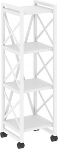 Стеллаж мобильный Loft VR.L-MST.K-4.4, Белый/Белый металл в Березниках