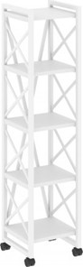 Стеллаж мобильный Loft VR.L-MST.K-5.4, Белый/Белый металл в Перми