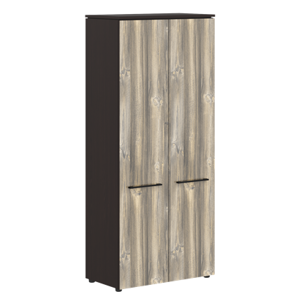 Шкаф с глухими дверьми MORRIS Дуб Базель/Венге Магия MHC 85.1 854х423х1956 в Перми - изображение