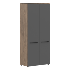 Шкаф высокий с глухими дверьми MORRIS TREND Антрацит/Кария Пальмира MHC 85.1 (854х423х1956) в Перми