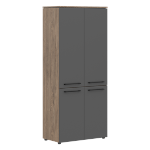 Шкаф с глухими дверьми MORRIS TREND Антрацит/Кария Пальмира MHC 85.3 (854х423х1956) в Березниках