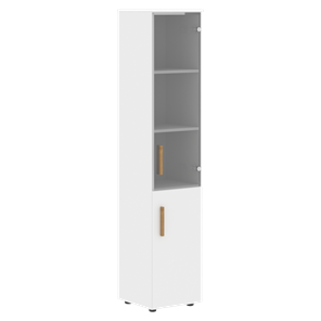 Шкаф колонна высокий с дверью FORTA Белый FHC 40.2 (L/R) (399х404х1965) в Перми