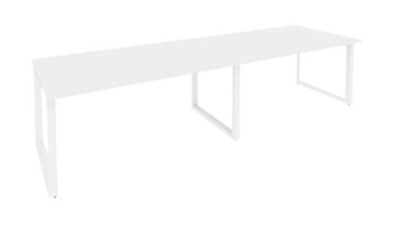Конференц-стол переговорный O.MO-PRG-2.4 Белый/Белый бриллиант в Перми