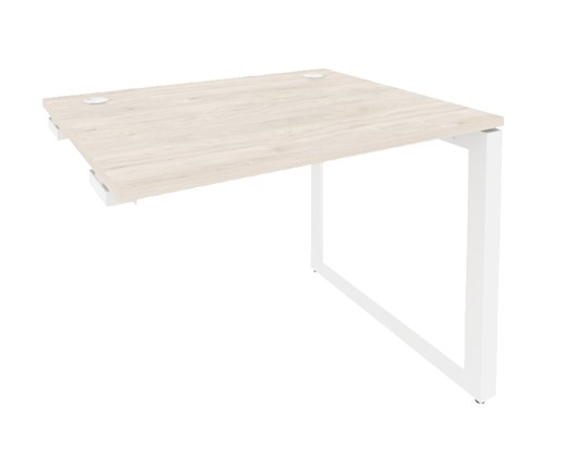 Приставной стол к тумбе O.MO-SPR-1.8 Белый/Денвер светлый в Перми - изображение