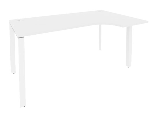 Письменный стол O.MP-SA-1R Белый/Белый бриллиант в Перми - изображение