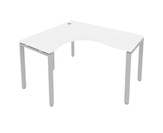 Письменный угловой стол Б.СА-4Л Белый/Серый в Перми - изображение