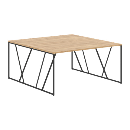 Двойной стол LOFTIS Дуб Бофорд  LWST 1516 (1560х1606х750) в Перми - изображение