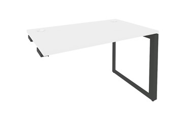 Стол приставной к тумбе O.MO-SPR-2.7 Антрацит/Белый бриллиант в Перми