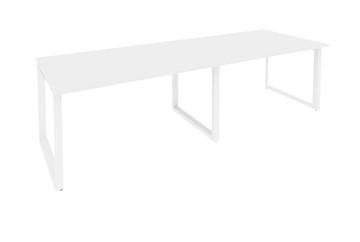 Конференц-стол для переговоров O.MO-PRG-2.3 Белый/Белый бриллиант в Березниках