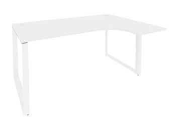 Письменный угловой стол O.MO-SA-4R Белый/Белый бриллиант в Перми