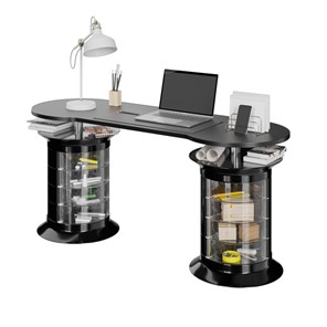 Компьютерный стол Gustavo Plus (черный) в Перми - предосмотр