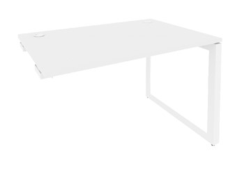 Стол приставной к тумбе O.MO-SPR-3.8 Белый/Белый бриллиант в Березниках