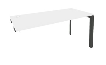 Стол приставной к тумбе O.MP-SPR-4.7 Антрацит/Белый бриллиант в Перми
