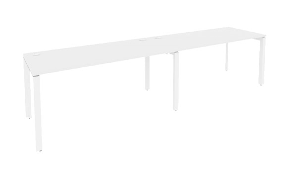 Стол на металлокаркасе O.MP-RS-2.4.8 Белый/Белый бриллиант в Перми - изображение
