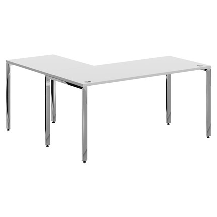 Письменный угловой  стол для персонала правый XTEN GLOSS  Белый XGCT 1615.1 (R) (1600х1500х750) в Перми - изображение