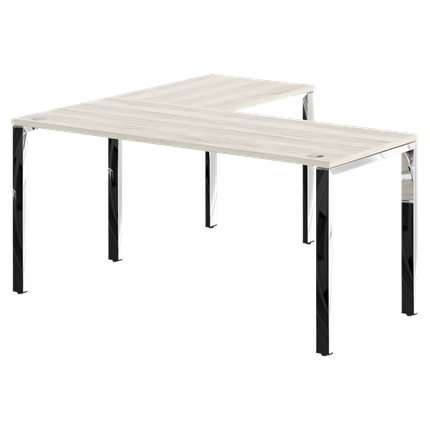 Письменный угловой  стол для персонала правый XTEN GLOSS Сосна Эдмонд XGCT 1615.1 (R) (1600х1500х750) в Перми - изображение