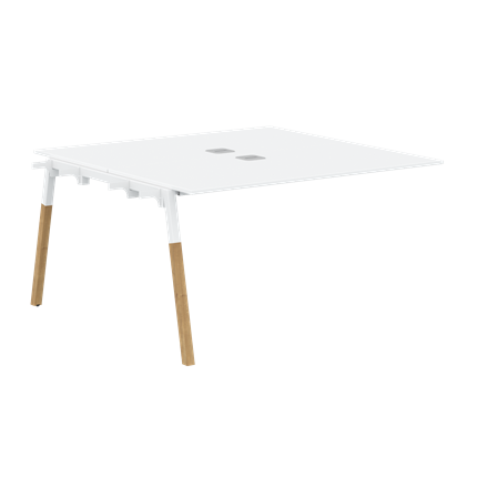 Переговорный стол FORTA Белый-Белый-Бук FIWST 1313 (1380х1346х733) в Перми - изображение