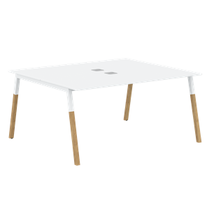 Переговорный стол FORTA Белый-Белый-Бук FWST 1513 (1580x1346x733) в Кунгуре