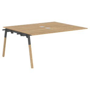 Переговорный стол FORTA Дуб Гамильтон-Черный графит-Бук FIWST 1513 (1580х1346х733) в Кунгуре