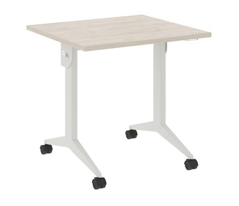 Мобильный стол X.M-1.7, Металл белый/Денвер светлый в Перми