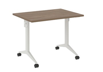 Складной стол X.M-1.7, Металл белый/Дуб Аризона в Перми