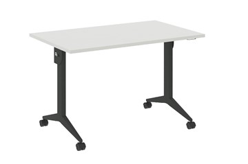 Складной мобильный стол X.M-2.7, Металл антрацит/Белый бриллиант в Березниках