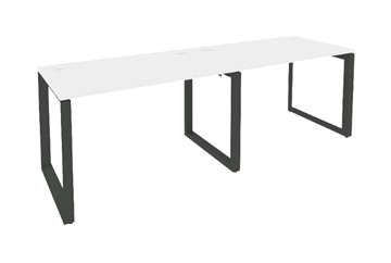 Стол на металлокаркасе O.MO-RS-2.2.8, Антрацит/Белый бриллиант в Перми