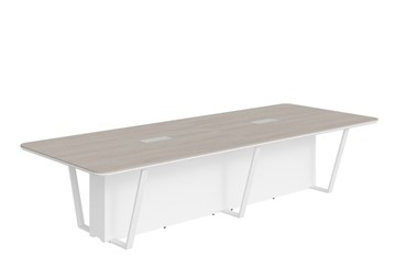 Стол для заседаний LINE Дуб-серый-белый СФ-571734.1 (3460х1340х754) в Кунгуре