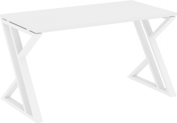 Письменный стол Loft VR.L-SRZ-3.7, Белый Бриллиант/Белый металл в Перми - изображение
