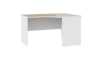 Офисный угловой стол Успех-2 ПМ-184.05 (Дуб Сонома, Белый) в Перми - предосмотр