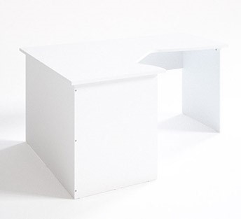 Стол офисный СЛ 16.12.7 эргономичный, Белый в Перми - изображение