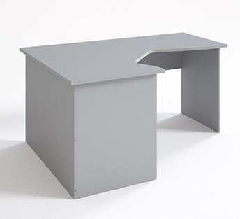 Офисный стол СЛ 16.12.7 эргономичный, Серый в Перми - изображение