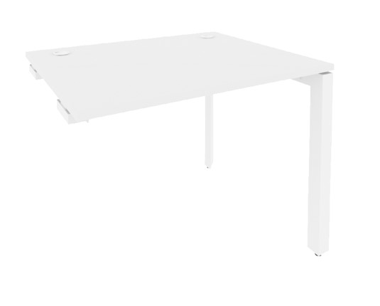 Приставной стол к тумбе O.MP-SPR-1.8 Белый/Белый бриллиант в Перми - изображение