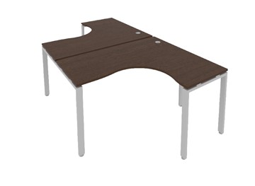 Письменный стол Metal System БП.РАС-СА-2.3 Венге/Серый в Перми