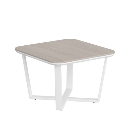 Журнальный стол LINE Дуб-серый-белый СФ-571608.1 (750х750х500) в Перми - изображение