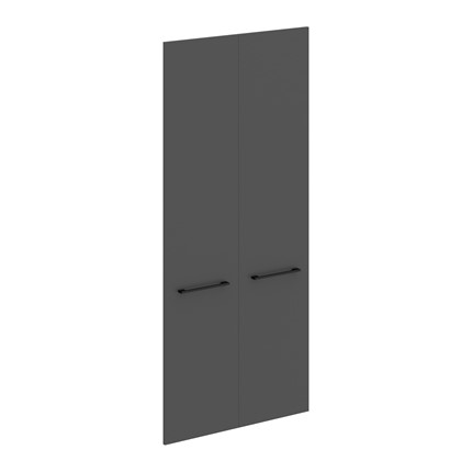 Дверь для шкафа высокая MORRIS TREND Антрацит/Кария Пальмира MHD 42-2 (844х1900х18) в Перми - изображение