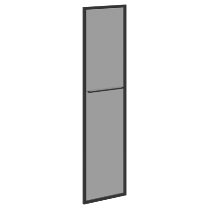 Дверь стеклянная в рамке левая LOFTIS Дуб Бофорд LMRG 40 L (790х20х1470) в Перми - изображение