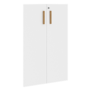 Двери для шкафов средние с замком FORTA Белый FMD 40-2(Z) (794х18х1164) в Кунгуре