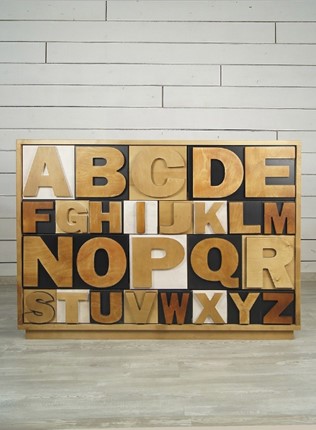 Комод Alphabeto Birch 10 ящиков (AL-01/2ETG/4) в Перми - изображение