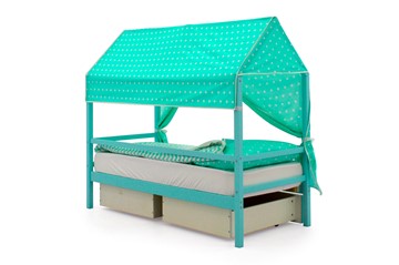 Крыша текстильная для кровати-домика Svogen (звезды, мятный) в Перми - предосмотр 2