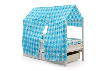Крыша текстильная для кровати-домика Svogen (звезды, голубой) в Перми - предосмотр 1